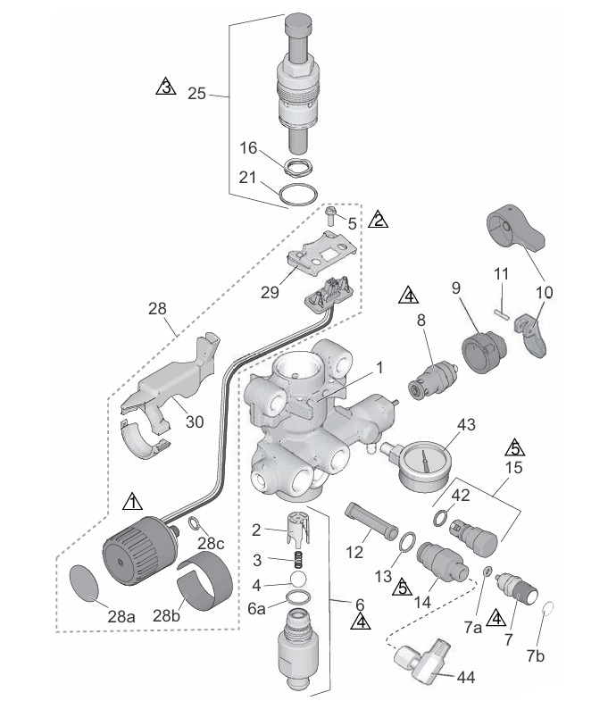 Аппарат GX19, GX21, Magnum GRACO в разборе